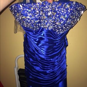 Blue prom dress